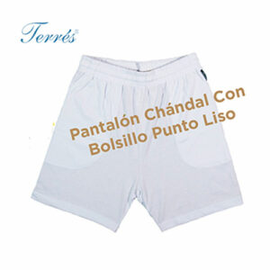 Pantalón Chándal con bolsillo punto liso.Mod.2000